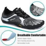 SAGUARO Women's Barefoot Water Shoes Beach Swimming Aqua Pool Surf Waterfall Hiking Quick Dry Athletic Minimalist Gym Jogging Running Walking Shoes White