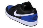 Air Jordan 1 Low Men's Shoes, Black/Game Royal, Size 9.5