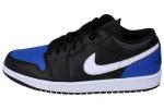 Air Jordan 1 Low Men's Shoes, Black/Game Royal, Size 9.5