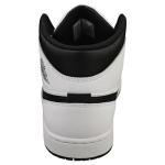 Jordan Men's 1 Mid White/Black Sports Shoes