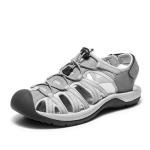 DREAM PAIRS Men's 160912-M-NEW Adventurous Summer Outdoor Sandals,Size 10.5,GREY/BLACK,160912-M-NEW