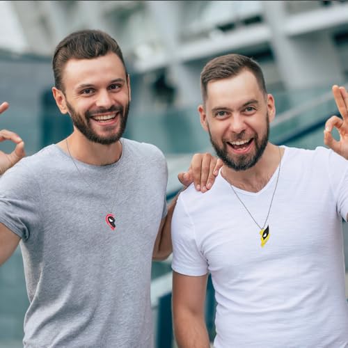 Deadpool & Wolverine Friendship Necklace Set