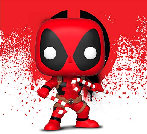 Deadpool Holiday Funko Pop with Candy Canes Figure