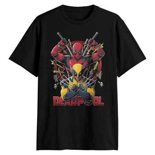 Deadpool 3 Wolverine Claws Danger T-Shirt - Black