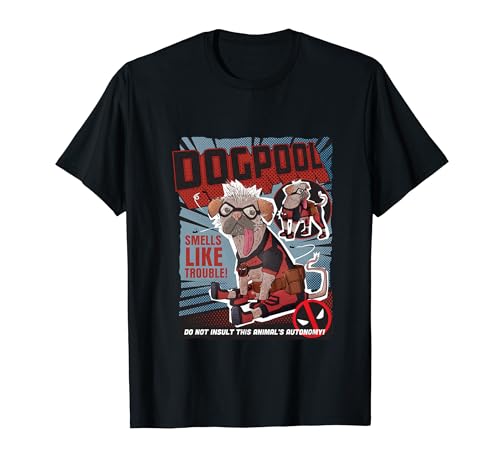 Deadpool & Wolverine Dogpool Doodle Comic Tee