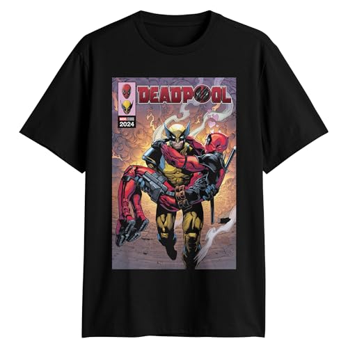 Deadpool 3 Wolverine Graphic T-Shirt - Black Medium