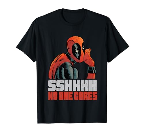 Deadpool "No One Cares" Whisper Graphic T-Shirt