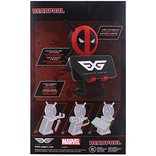 Deadpool LED Ikons Gaming Cable Guy Holder