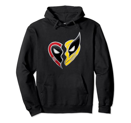 Deadpool & Wolverine Best Friends Heart Hoodie