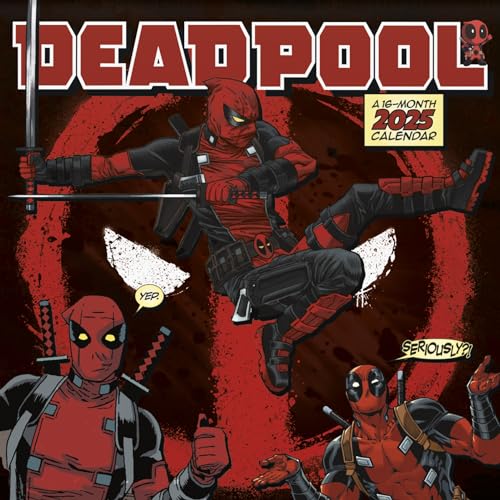 2025 Deadpool Marvel Wall Calendar