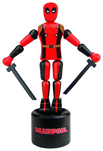 Deadpool Wooden Push Puppet – Fun Collectible!
