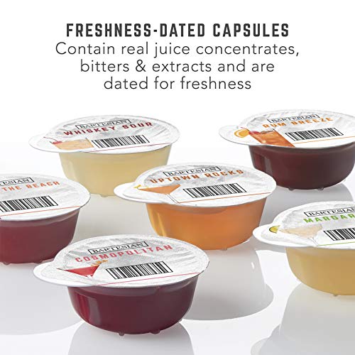 Bartesian Cosmopolitan, Margarita, and Old Fashioned Cocktail Mixer Capsules, Pack of 18 Cocktail Capsules, for Bartesian Premium Cocktail Maker (55405)