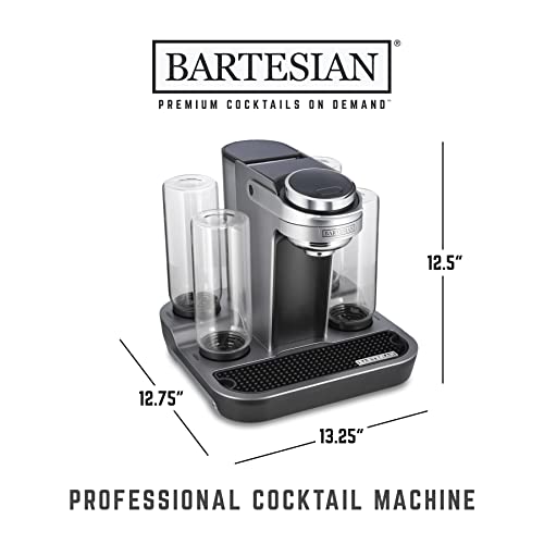Bartesian Cocktail Maker with 5 Glass Bottles