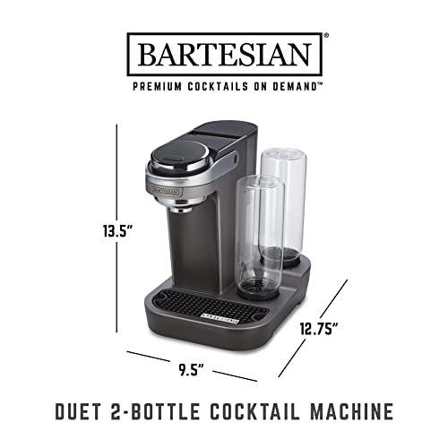 Bartesian Duet Cocktail Maker with 2 Glass Bottles