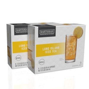 Bartesian 16-Pack Long Island Iced Tea Mixer Capsules for Cocktail Machine – Home Bar Mixology Cocktails Mix Pod Capsule Set To Use With the Bartesian Cocktail Drink Maker Machine