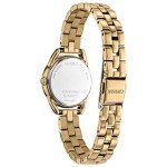 Citizen Women's Eco-Drive Dress Classic Watch in Gold-tone Stainless Steel, White Dial (Model: EM0682-74A)