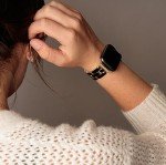 Anne Klein Fashion Bracelet for Apple Watch, Secure, Adjustable, Apple Watch Replacement Band, Fits Most Wrists