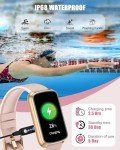 Fitness Tracker, Smart Watch with 24/7 Heart Rate/Blood Pressure/Blood Oxygen Monitor,Sleep Tracker,Step & Calorie Counter, IP68 Waterproof Fitness Watches for Women Men Compatible with Android&iPhone