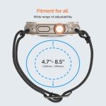 Spigen Lite Fit Ultra Strap Designed for Apple Watch Band Compatible with Ultra 2/1 49mm, Series 10 46mm, 9/8/7 45mm, SE2/SE/6/5/4 44mm, 3/2/1 42mm Nylon Solo Loop - Black