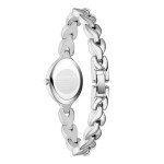 JIANDUN Vintage Women's Oval Bracelet Watch, Waterproof Stainless Steel Band with Adjustment Tool, Retro Ladies Quartz Wristwatch, Perfect for Daily Wear and Special Occasions (All Silver)