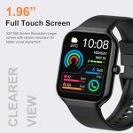 Smart Watch for Men Women, 1.96"HD Smartwatch (Answer/Make Call) with Heart Rate/Sleep Monitor/Pedometer/Spo2, 2025 New Fitness Watch 113+ Sport Modes, IP68 Waterproof Activity Tracker for Android iOS