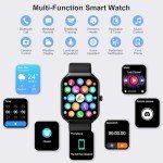 Smart Watch for Men Women, 1.96"HD Smartwatch (Answer/Make Call) with Heart Rate/Sleep Monitor/Pedometer/Spo2, 2025 New Fitness Watch 113+ Sport Modes, IP68 Waterproof Activity Tracker for Android iOS