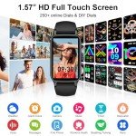 Smart Watch for Men Women (Answer/Make Call), 1.57” Fitness Tracker 113+ Sports Smartwatch, Heart Rate/Sleep Monitor/Pedometer/Calories Fitness Watch, IP68 Waterproof Activity Tracker for Android iOS