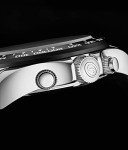 Stuhrling Aquamaster Quartz Chronograph Watch Silver Dial Screw Down Crown Luminous Hands, Ceramic Bezel, Black Rubber Band for Men 42mm Case Date Water Resistance (Silver)
