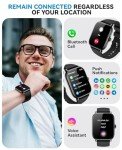 Smart Watch for Women Men- Answer/Make Call, 2025 1.91'' IP68 Waterproof Fitness Step Sleep Tracker Watch with Heart Rate Monitor Activity Counter Smartwatch for Andriod iPhone iOS Samsung Compatible
