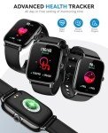 Smart Watch for Women Men- Answer/Make Call, 2025 1.91'' IP68 Waterproof Fitness Step Sleep Tracker Watch with Heart Rate Monitor Activity Counter Smartwatch for Andriod iPhone iOS Samsung Compatible