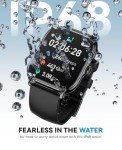 Smart Watch for Women Men- Answer/Make Call, 2025 1.91'' IP68 Waterproof Fitness Step Sleep Tracker Watch with Heart Rate Monitor Activity Counter Smartwatch for Andriod iPhone iOS Samsung Compatible