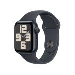 Apple Watch SE (2nd Gen) [GPS 40mm] Smartwatch with Midnight Aluminum Case with Midnight Sport Band M/L. Fitness and Sleep Trackers, Crash Detection, Heart Rate Monitor, Retina Display