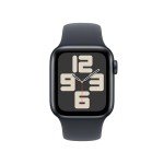 Apple Watch SE (2nd Gen) [GPS 40mm] Smartwatch with Midnight Aluminum Case with Midnight Sport Band M/L. Fitness and Sleep Trackers, Crash Detection, Heart Rate Monitor, Retina Display