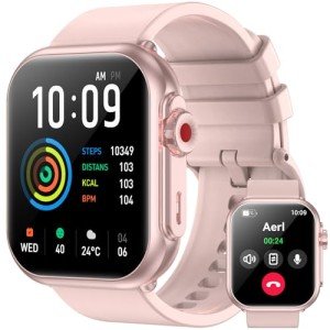 Smart Watch, 1.85" HD Smartwatches for Men Women, 1000 mAh Battery High Capacity, 110+ Sport Modes with Fitness Tracker Watch, IP68 Waterproof, Heart Rate/Sleep Monitor, Fitness Watch for Android/iOS