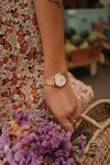 RAYMOND WEIL Toccata Classic Women's Watch, Mother-of-Pearl Dial, 11 Diamonds, Stainless Steel, Yellow Gold PVD Plating, 29 mm (Model: 5985-P-97081)