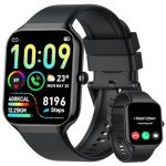 Smart Watch for Men Women Answer/Make Calls, 1.96" HD Fitness Watch with 113+ Sports, Heart Rate Monitor Sleep Monitor Activity Trackers with Step Counter, IP68 Waterproof, Smartwatch for Android/iOS