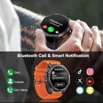 Military Smart Watches Built-in GPS, 170+ Sport Modes for Men with Flashlight, Smartwatch for Android Phones and iPhone, 1.43" AMOLED Screen, Bluetooth Calls Compass Altimeter Barometric Altitude