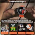 Military Smart Watches Built-in GPS, 170+ Sport Modes for Men with Flashlight, Smartwatch for Android Phones and iPhone, 1.43" AMOLED Screen, Bluetooth Calls Compass Altimeter Barometric Altitude