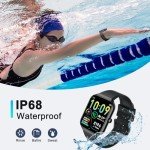 Smart Watch for Men Women Answer/Make Calls, 1.96" HD Fitness Watch with 113+ Sports, Heart Rate Monitor Sleep Monitor Activity Trackers with Step Counter, IP68 Waterproof, Smartwatch for Android/iOS
