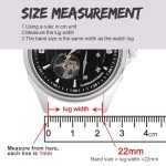 BISONSTRAP Men's Watch Bands, Hand-Stitched Leather Watch Straps, Quick Release, 20mm, Coffee Brown with Silver Buckle