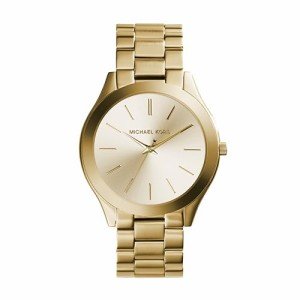 Michael Kors Slim Runway Three-Hand Gold-Tone Stainless Steel Women's Watch (Model: MK3179)