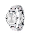 Movado Bold Iconic Women's Watch - Swiss Quartz 2H Movement, Stainless Steel Ceramic Center Link Bracelet - 3 ATM Water Resistance - Sparkling Crystal Details for Her - 36mm