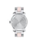 Movado Bold Iconic Women's Watch - Swiss Quartz 2H Movement, Stainless Steel Ceramic Center Link Bracelet - 3 ATM Water Resistance - Sparkling Crystal Details for Her - 36mm