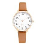 IBSO Women Watches Leather Mesh Strap Round Case Analog Fashion Ladies Wrist Watches (0023 Brown)