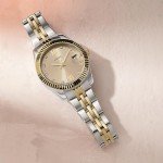 Fossil Women's Scarlette Mini Quartz Stainless Steel Three-Hand Watch, Color: Gold/Silver (Model: ES4949)