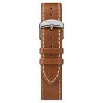 Timex 20mm Genuine Leather Strap – Brown with Silver-Tone Buckle