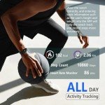 FITVII Slim Fitness Tracker with Blood Oxygen, Blood Pressure, 24/7 Heart Rate and Sleep Tracking, IP68 Waterproof Activity Trackers and Smart Watches with Step Tracker, Pedometer for Women Men