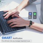 FITVII Slim Fitness Tracker with Blood Oxygen, Blood Pressure, 24/7 Heart Rate and Sleep Tracking, IP68 Waterproof Activity Trackers and Smart Watches with Step Tracker, Pedometer for Women Men