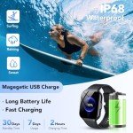 Smart Watch for Men Women, 1.96" Smartwatch (Answer/Make Call), IP68 Waterproof Fitness Tracker, 112+ Sport Modes Smartwatches for Android iOS, Black​