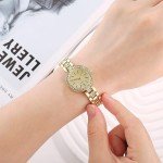 TWOPTION Womens Waterproof Wrist Watch,Women's Small Thin Analog Bracelet Quartz Watch Dainty Christmas Gifts (Gold-07#)